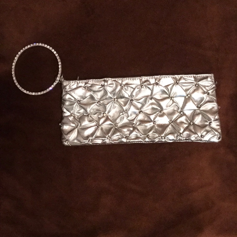Fun faux diamond and silver wristlet